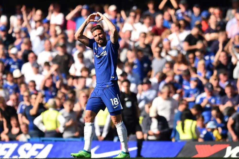 Wise praised the Chelsea forward in fine form. AFP