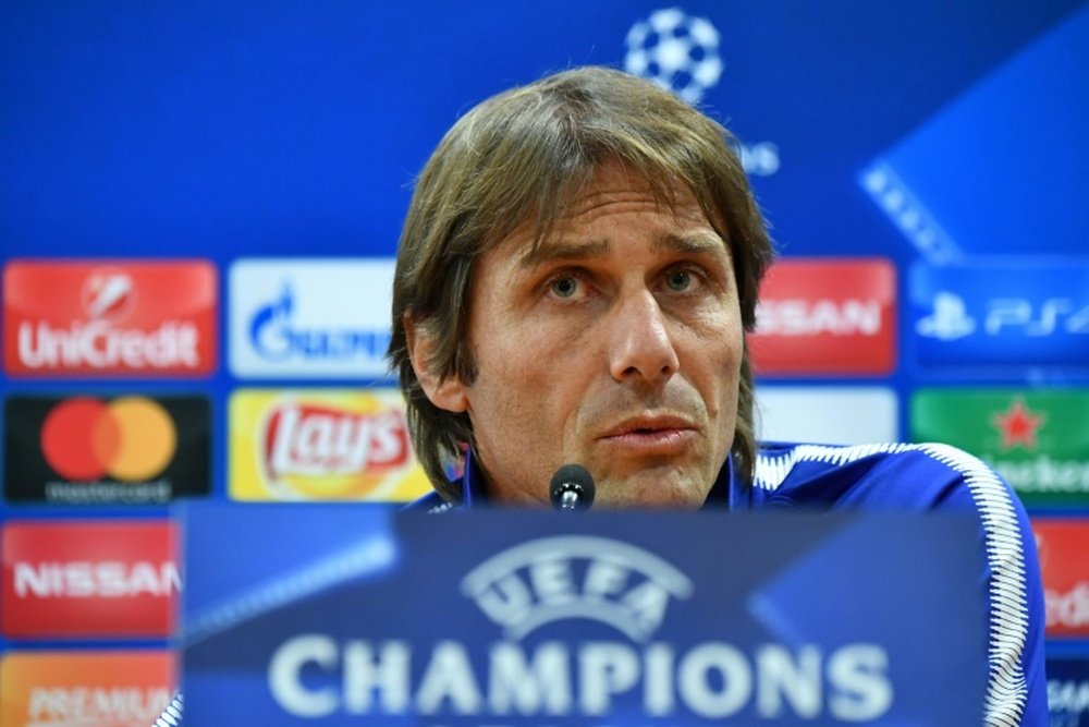 Conte happy to remove pressure. AFP