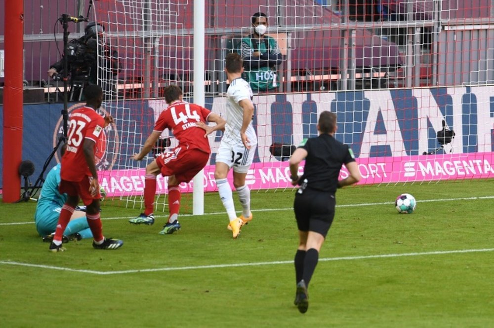 O Bayern completa a sua semana atípica com um empate. AFP