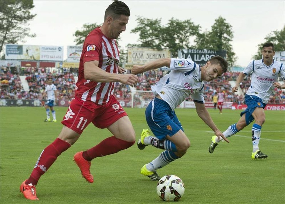 Ruiz de Galarreta, en su etapa en el Zaragoza, quiere jugar en Primera. EFE
