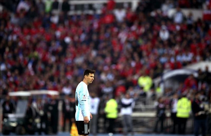 Messi, durante la final de la Copa América de Chile 2015. EFE