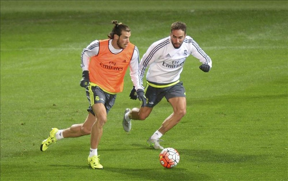 Bale y Carvajal tuvieron una sesión extra a las ocho de la mañana. EFE