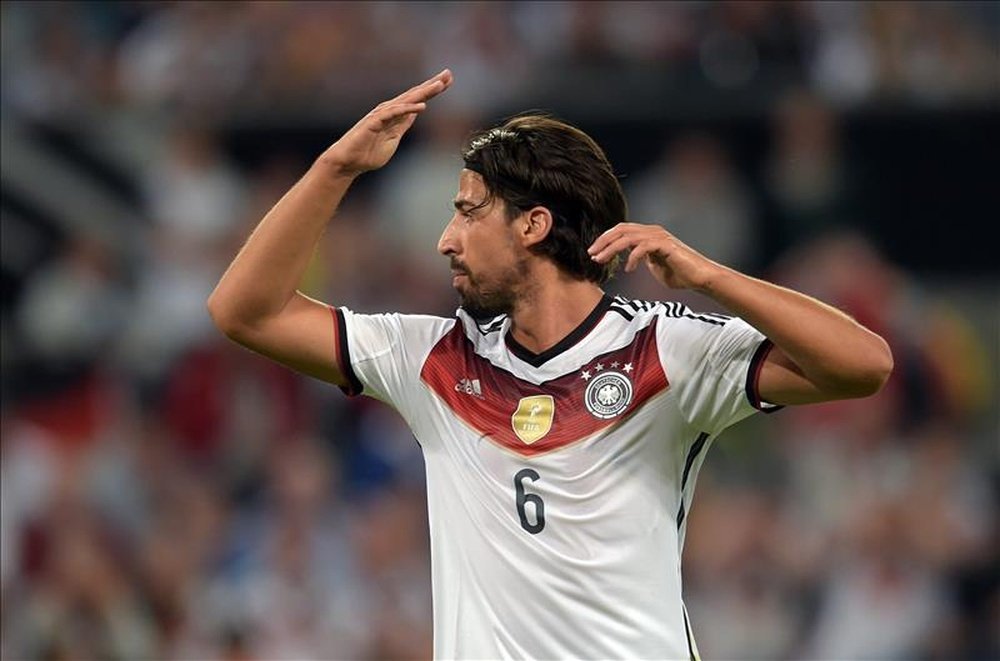 Sami Khedira was left angry after Germany's defeat to England. EFE/Archivo