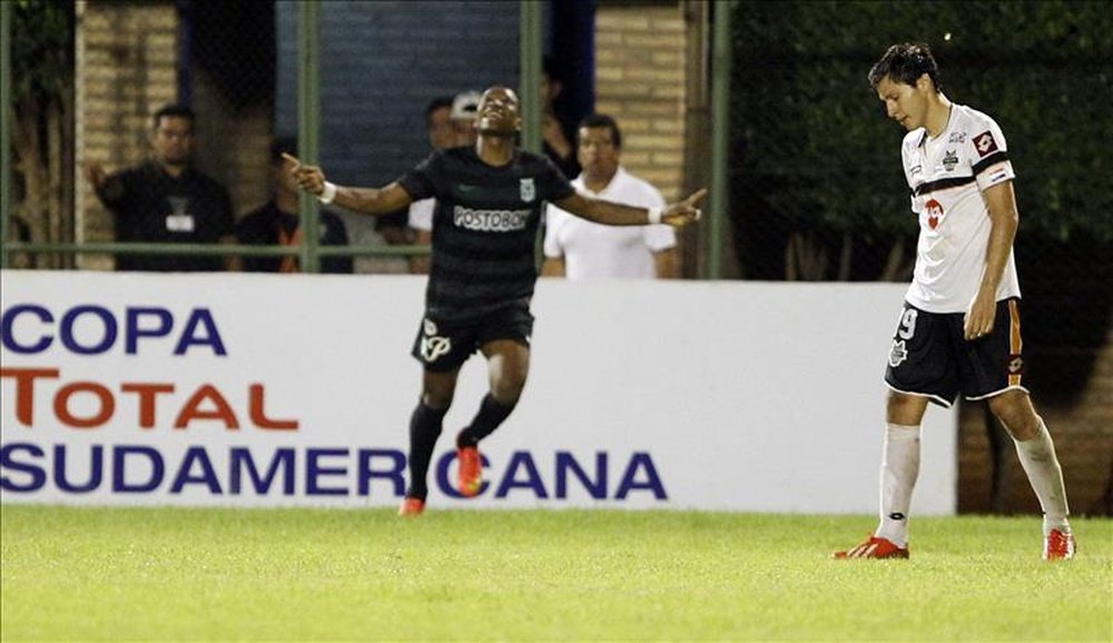 El delantero colombiano Wilder Guisao (c) celebra un gol. EFE/Archivo