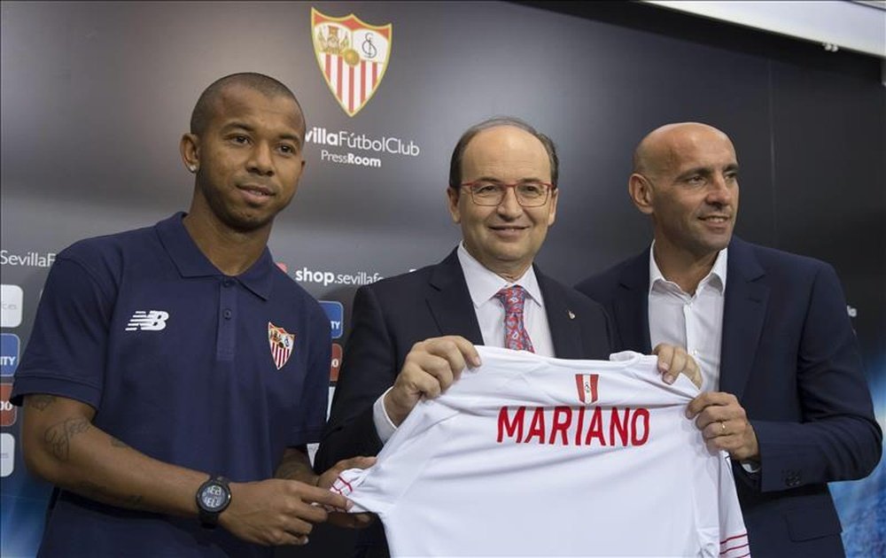 Mariano sólo ha tenido halagos para el Sevilla en su despedida. EFE