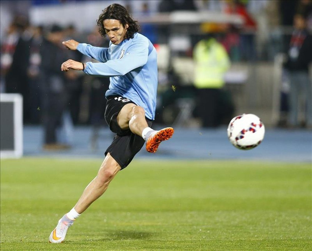 Edison Cavani and stars will be left out of friendly clash. EFE/Archivo