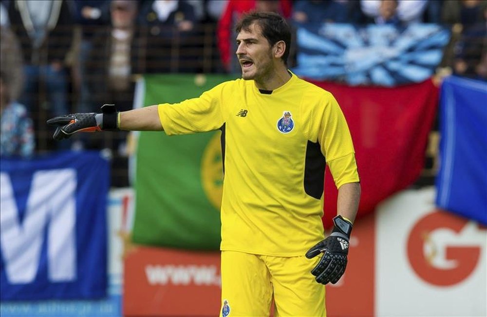 Casillas, during a match with Porto. EFE/Archivo