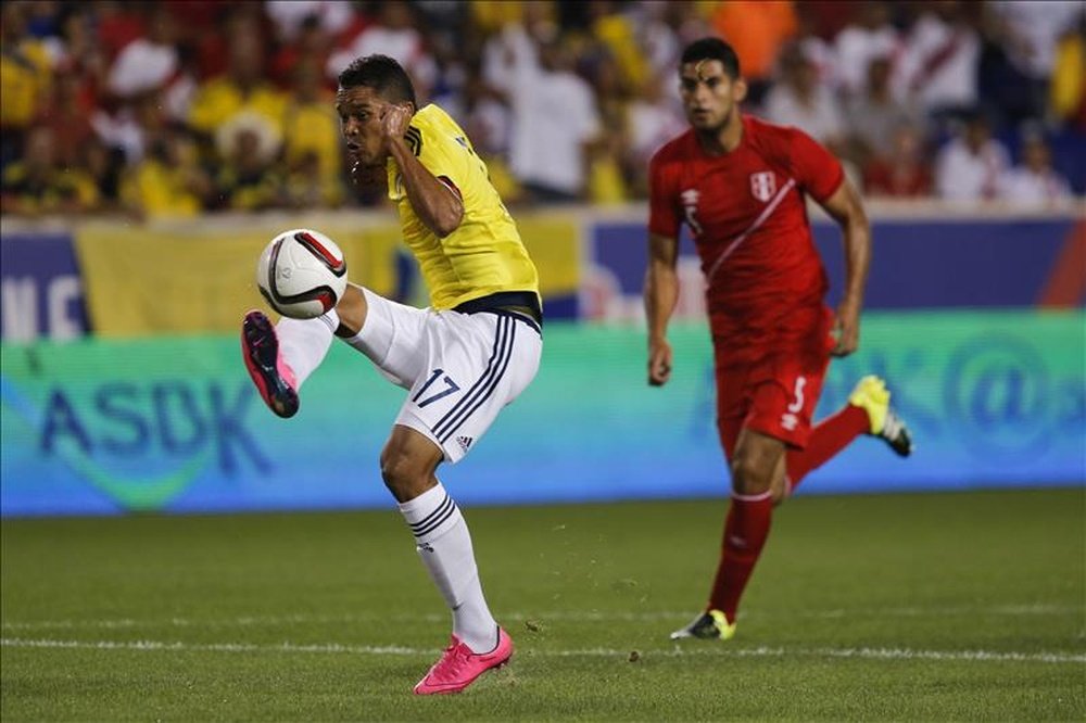 El delantero 'cafetero' se mostró ansioso por jugar con Colombia. EFE