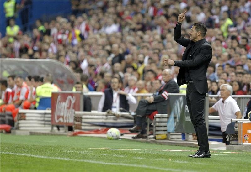 Diego Simeone, during a match. EFE