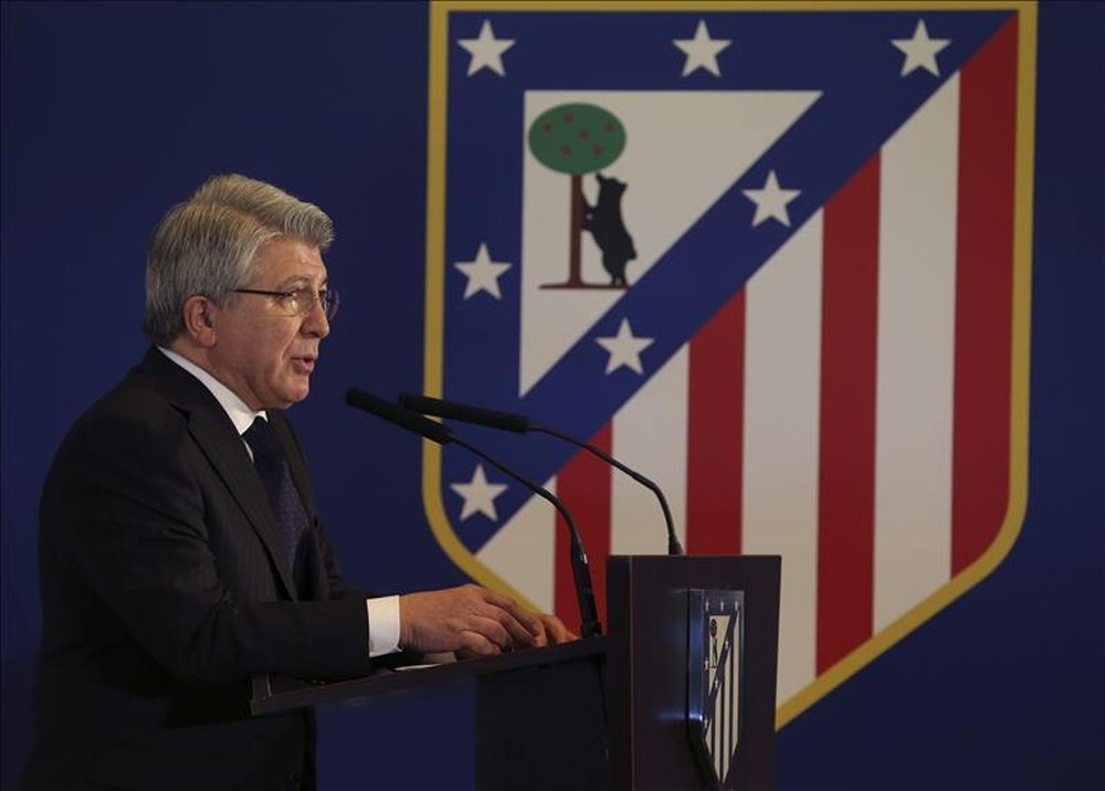 El presidente del Atlético de Madrid, Enrique Cerezo. EFE/Archivo 