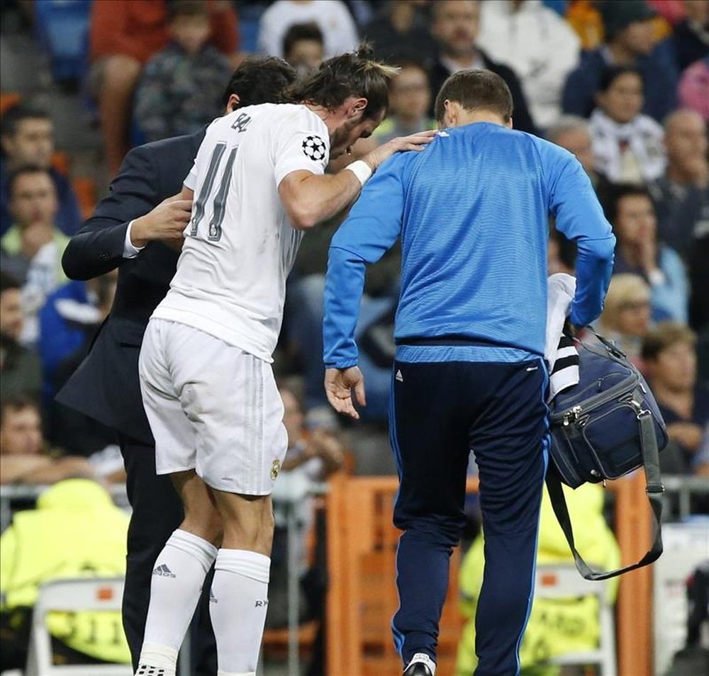 Bale sufrió anoche la enésima lesión en el sóleo esta temporada. EFE