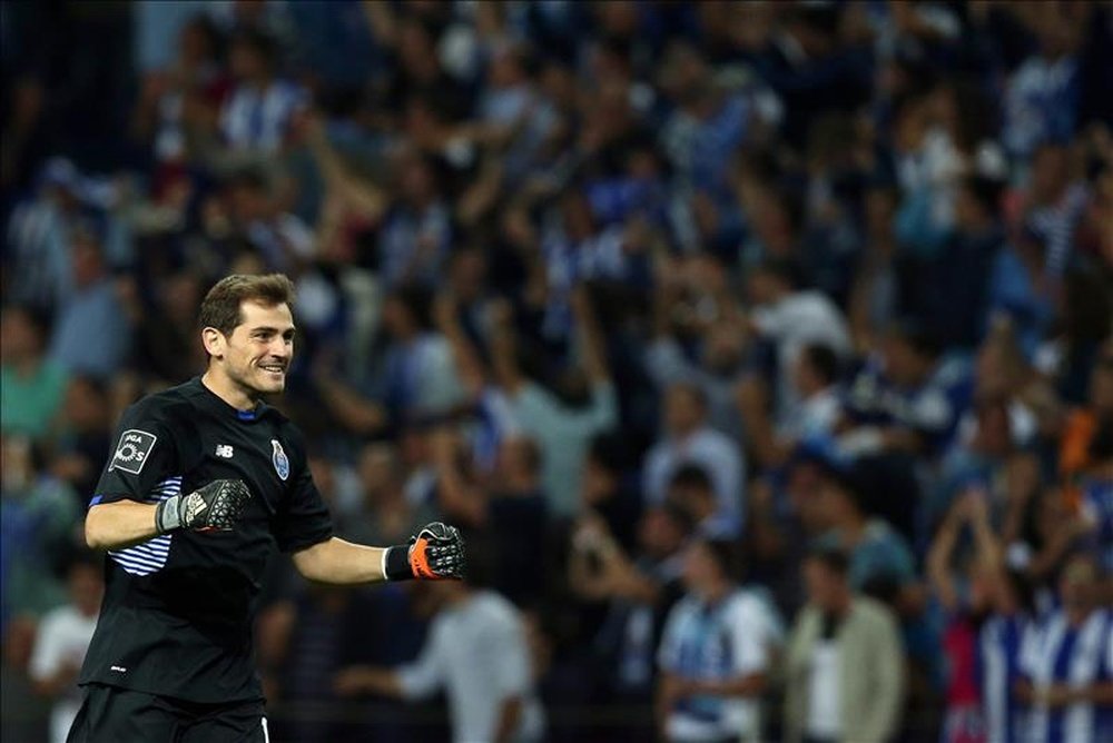 El español Iker Casillas, portero del Oporto. EFE