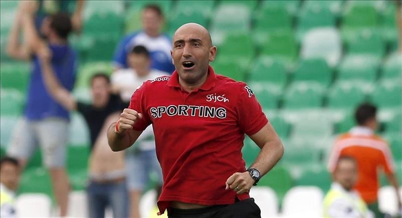 El entrenador del Sporting de Gijón, Abelardo Rodriguez. EFE/Archivo