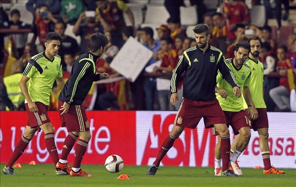 Le message de Fabregas à Piqué. afp