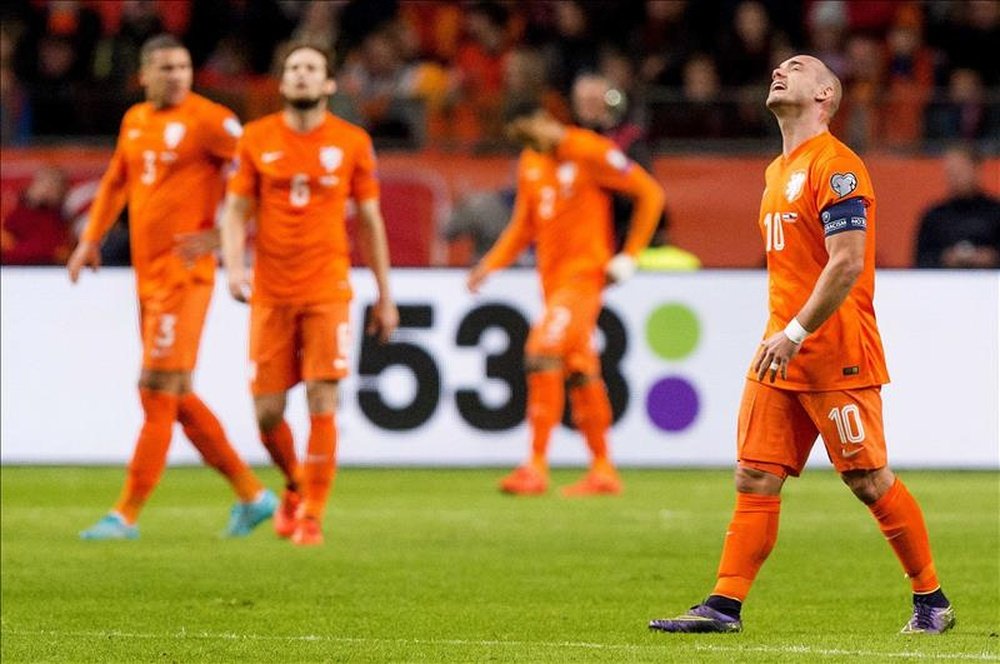 El futuro de Sneijder vuelve a apuntar a los Estados Unidos. EFE/Archivo