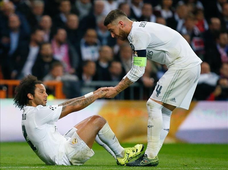Una lesión muscular de Marcelo hace saltar las alarmas en el Real Madrid