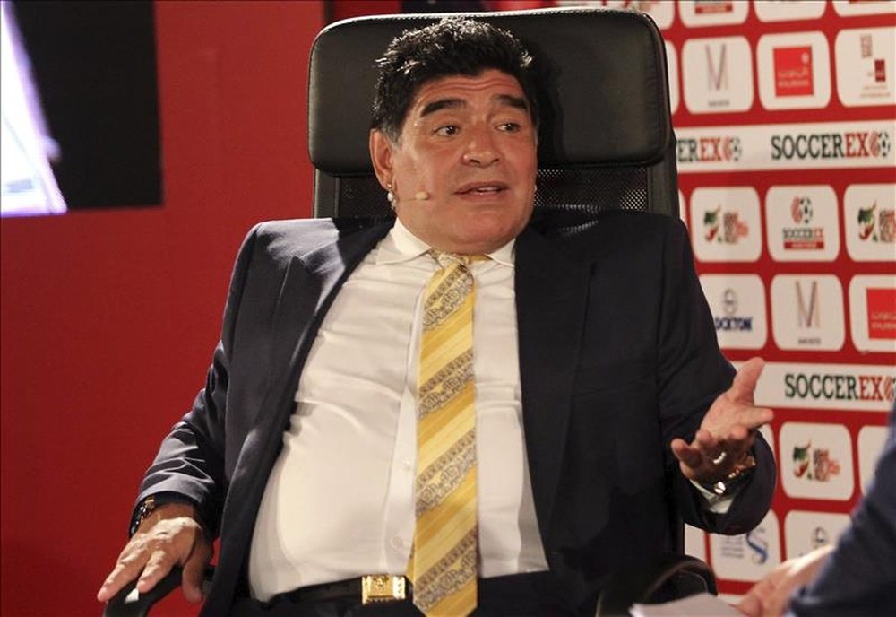 Maradona cree que su compatriota ha dado lo máximo este año. EFE/Archivo