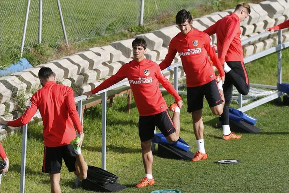 Imagen de un entrenamiento del Atlético de Madrid. EFE/Archivo