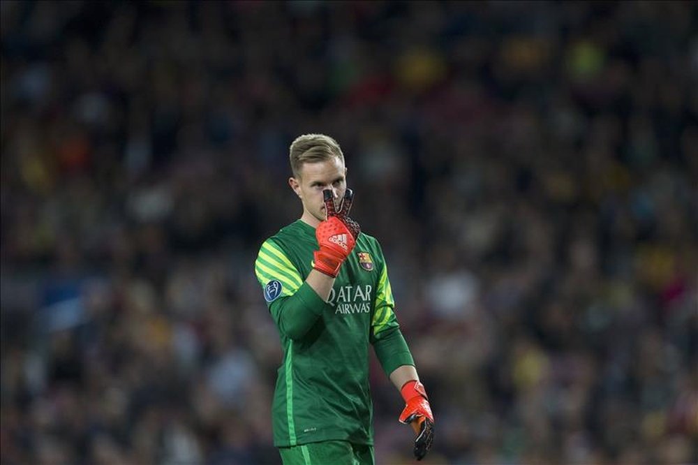 El guardameta alemán del FC Barcelona, Marc-Andre ter Stegen. EFE/Archivo