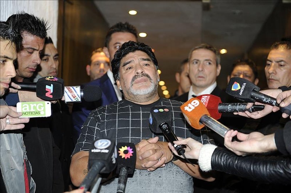 Maradona deberá permanecer en Maracaibo entre diez y doce días para su recuperación. EFE/Archivo