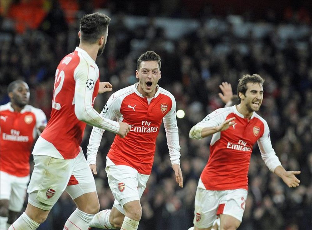 The Gunners thumped their Croatian rivals 3-0 at the Emirates Stadium on Tuesday. EFE