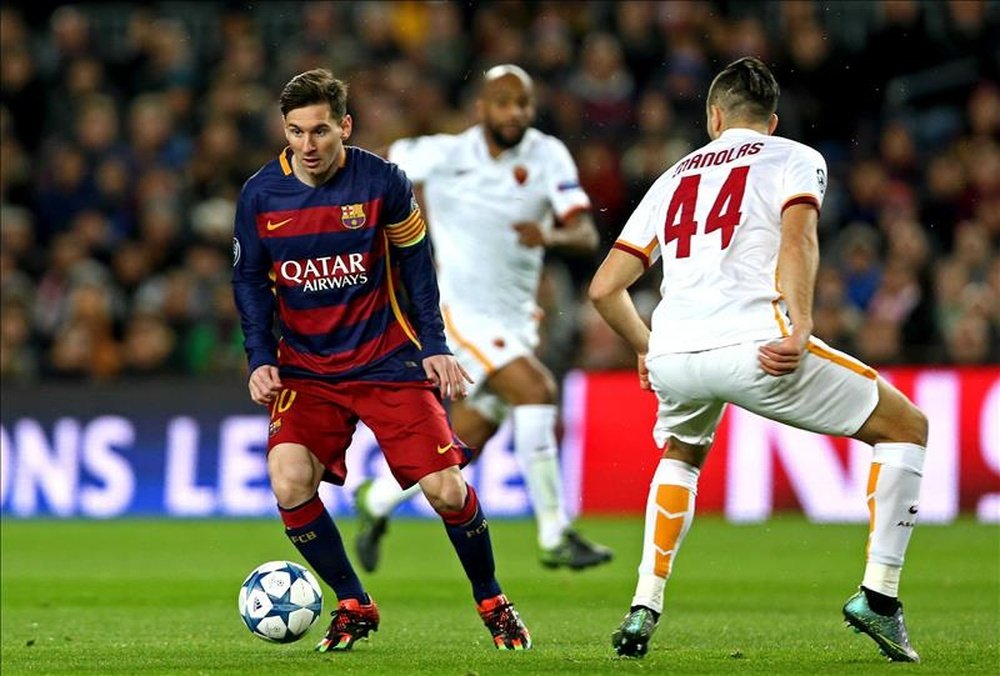 La vaselina de Messi a la Roma en la Champions es uno de los mejores goles del año. AFP