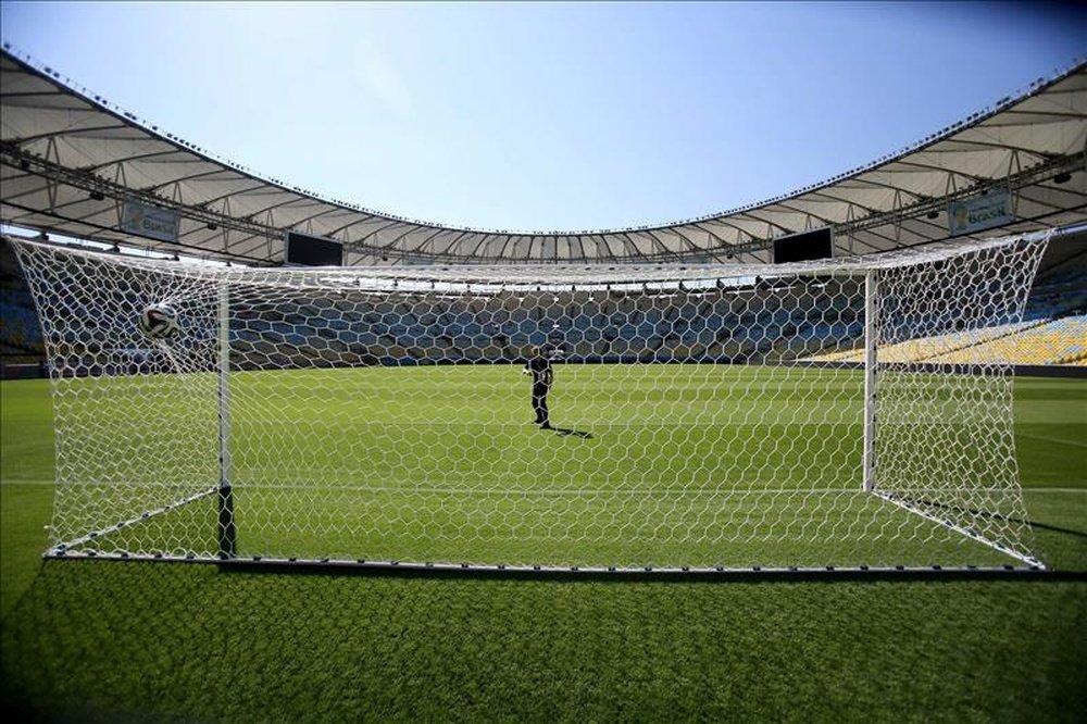 Una portería de fútbol. EFE/Archivo