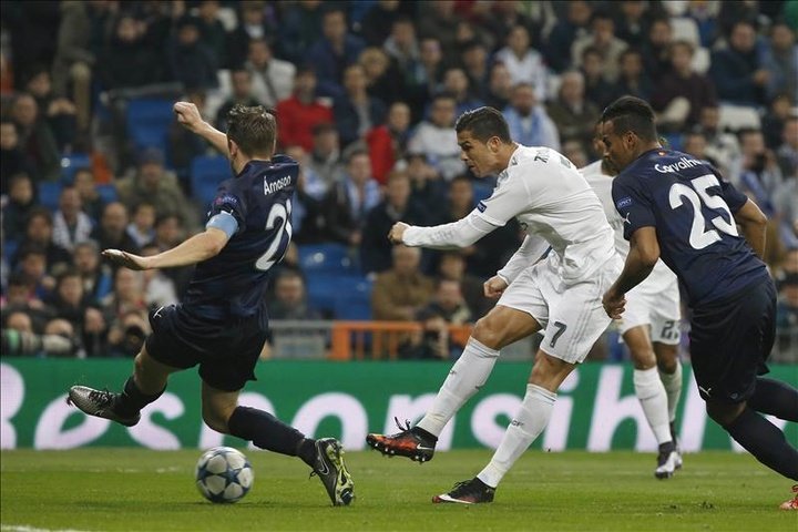 El Madrid goleó por 8-0 al Malmö en 2015 en la Champions. EFE