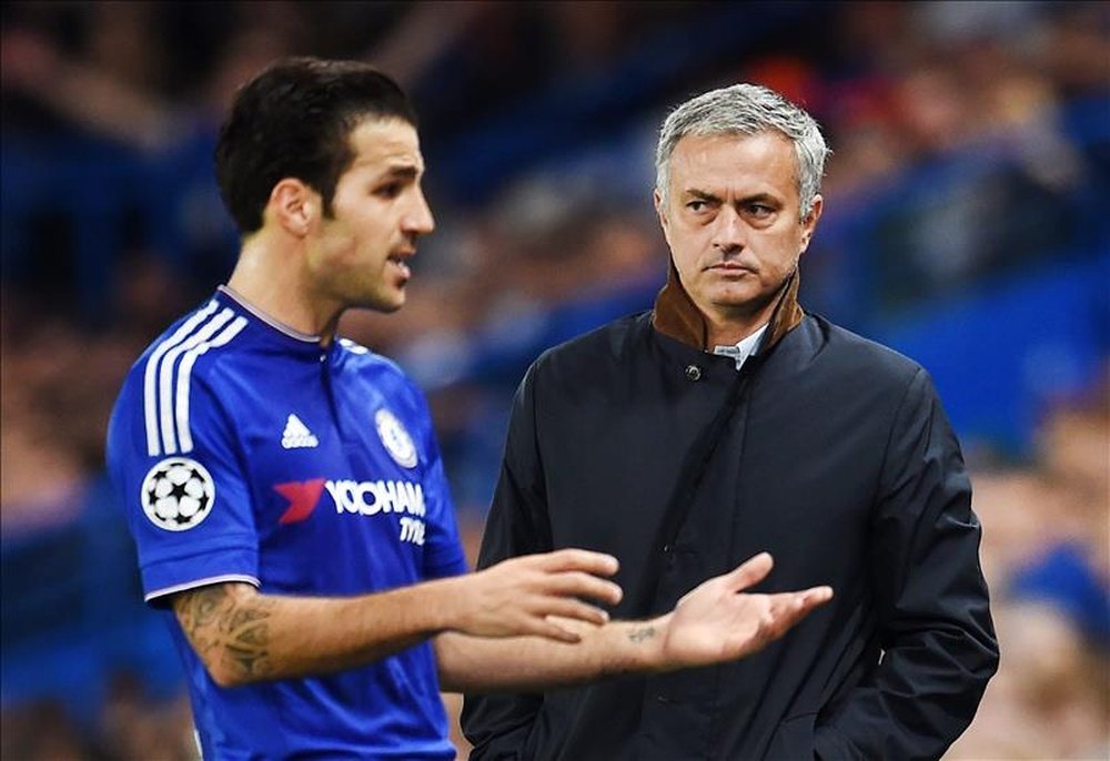 Fabregas played under Mourinho after joining Chelsea in the summer of 2014. EFE/Archivo