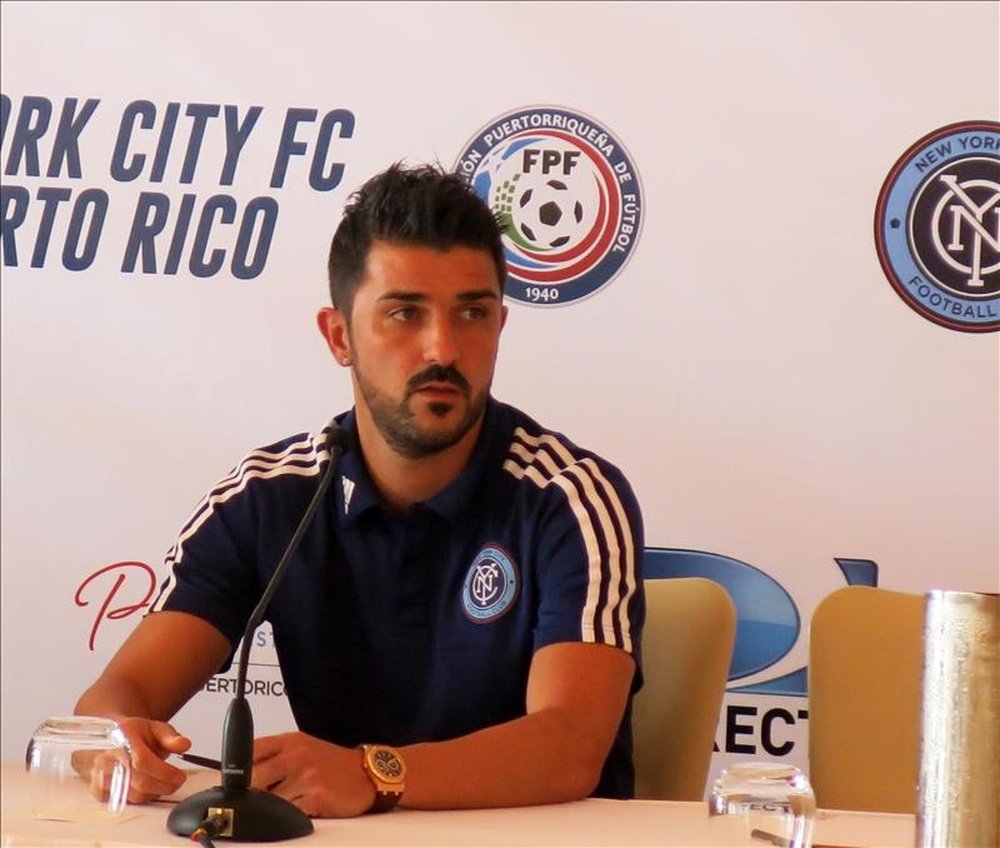 David Villa, jugador del New York City y ex miembro de la selección española. EFE/Archivo