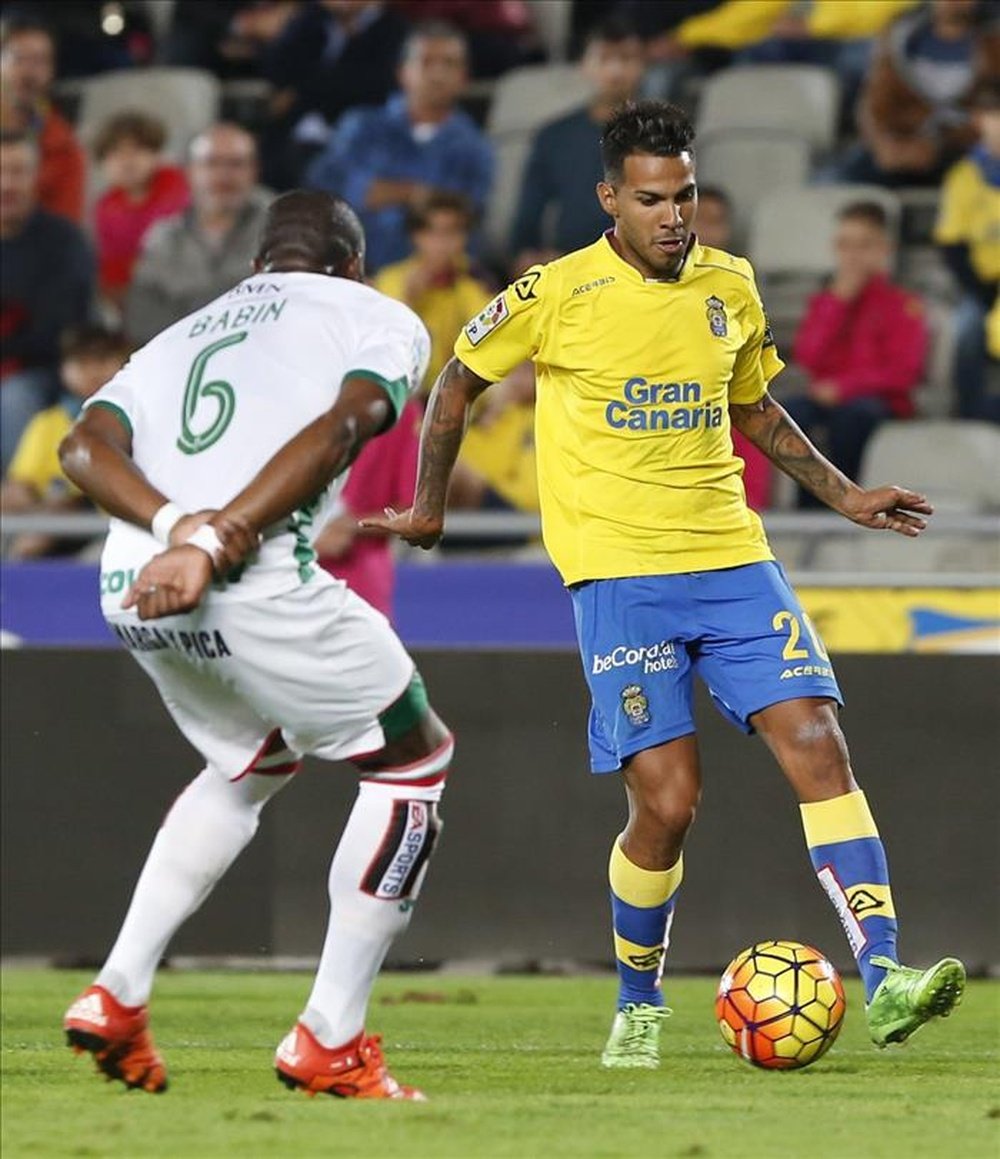 Jonathan Viera lors d'un Las Palmas-Grenade en 2015. EFE