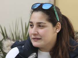 La defensora de boya Lorena Miranda, integrante de la selección española de waterpolo femenino, durante la entrevista concedida a Efe. EFE