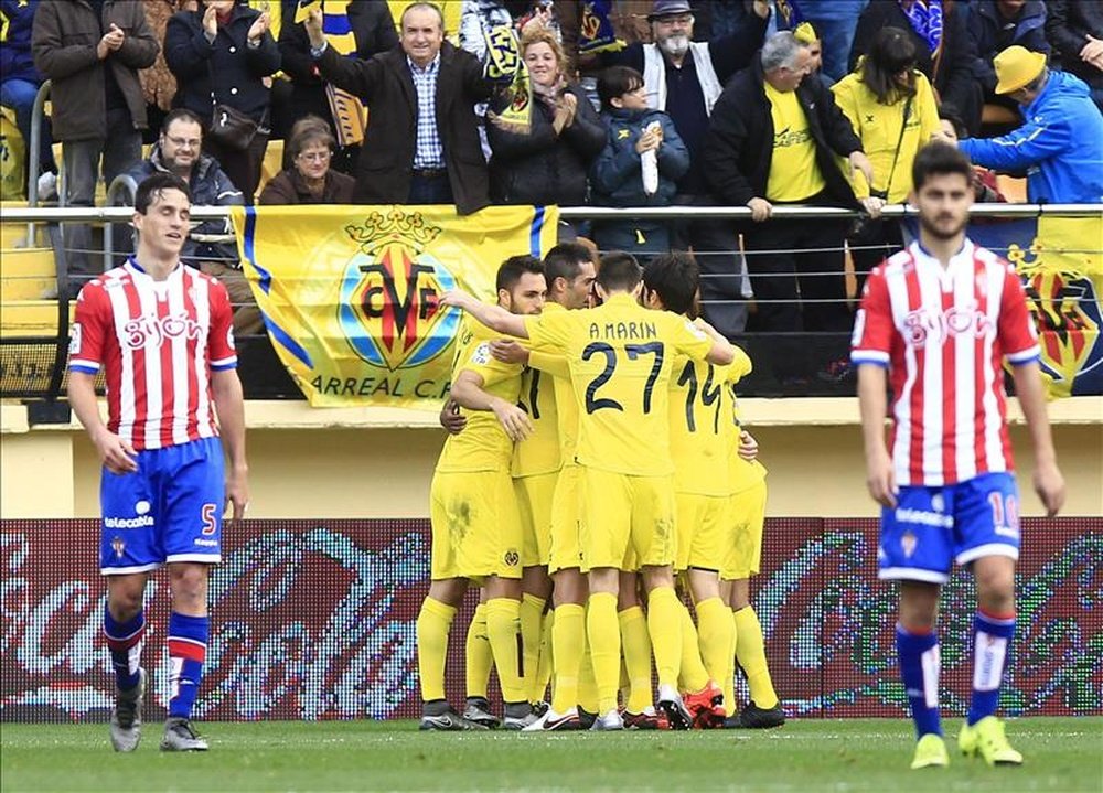 El Sporting solo sumó un empate en sus cinco visitas a Villarreal. EFE