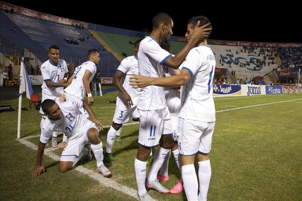 En la imagen, jugadores de la selección de Honduras. EFE/Archivo