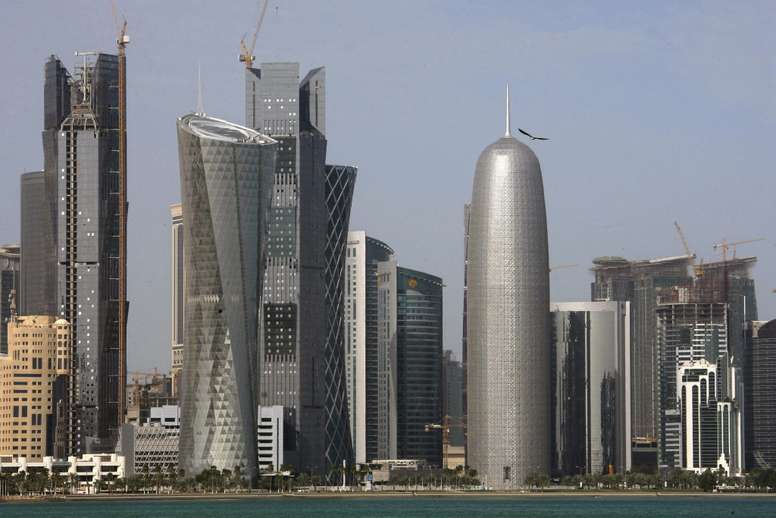Imagen de archivo de varios edificios de Doha, Catar.