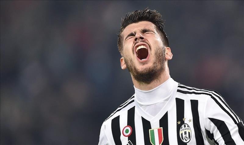 Morata celebró con mucha efusividad sus goles ante el Inter. EFE