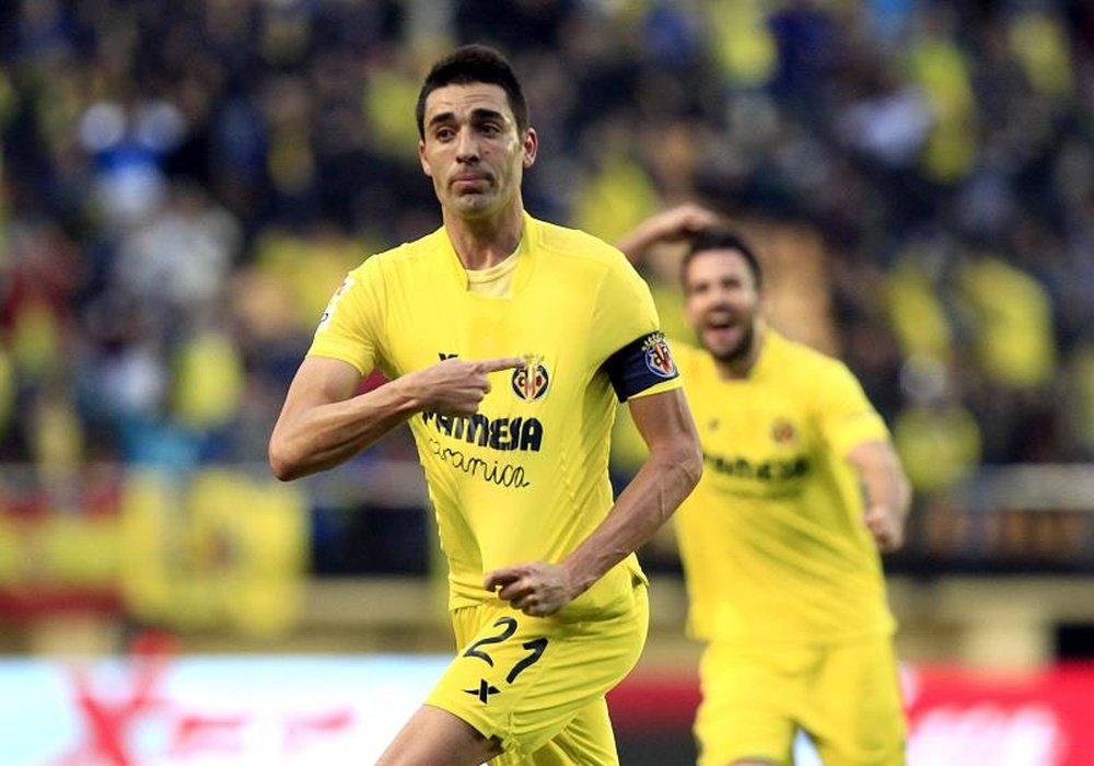 Bruno Soriano cumplirá 250 partidos con la camiseta del Villarreal en Primera División. EFE