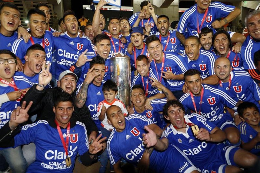 En la imagen, jugadores de Universidad de Chile. EFE/Archivo