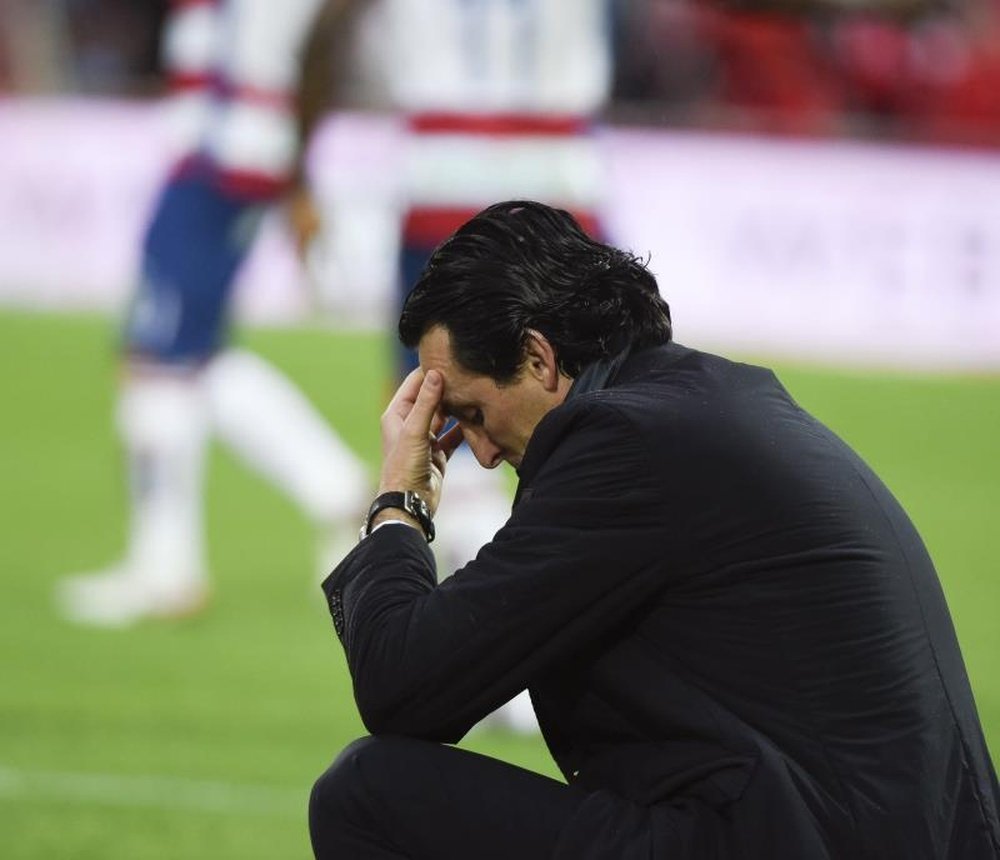 Unai Emery se mostró muy decepcionado con el partido hecho por el Sevilla. EFE/Archivo