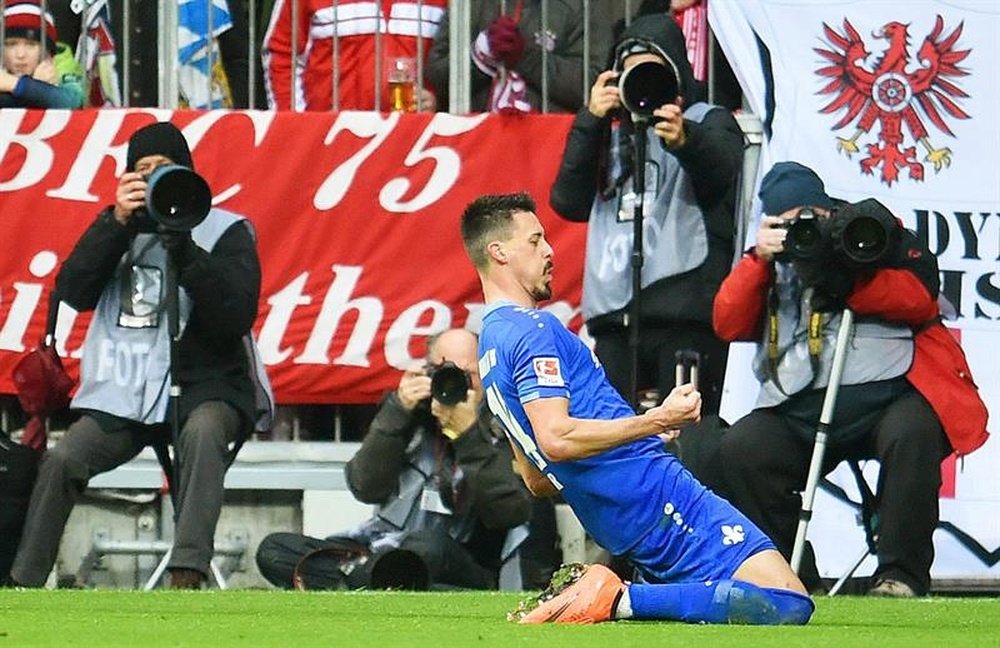 Darmstadt's player, Sandro Wagner. EFE/EPA