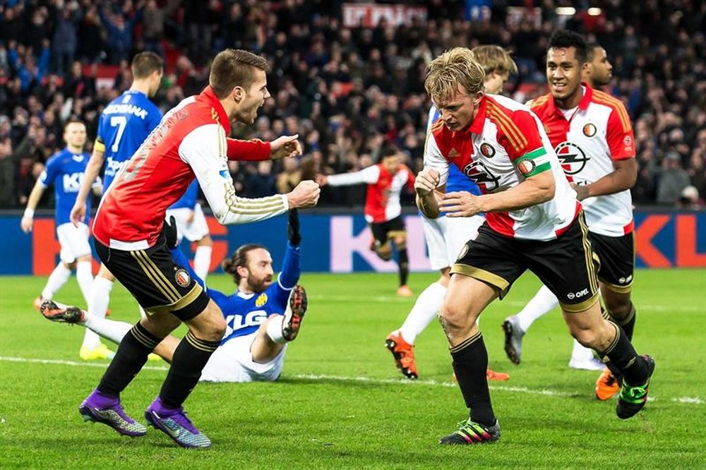 Imagen de un partido de liga el pasado fin de semana entre el Feyenoord de Rotterdam y el Roda JC Kerkrade. EFE