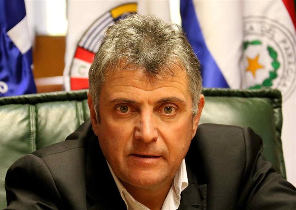 El presidente de la Asociación Uruguaya de Fútbol (AUF), Wilmar Valdez. EFE/Archivo