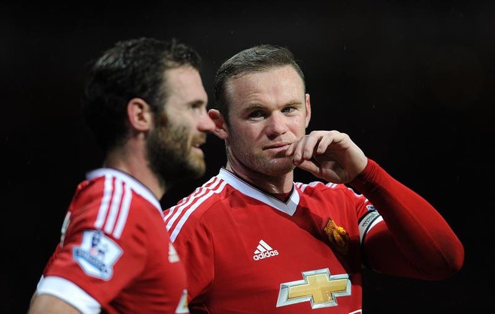 Wayne Rooney was a teammate of Juan Mata for two-and-a-half seasons at Manchester United. EFE/EPA