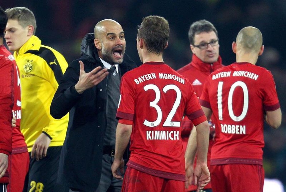 Kimmich claims that Guardiola has had a huge influence on his career. EFE/EPA