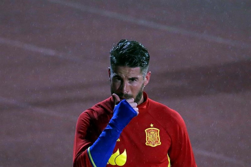 Sergio Ramos reivindicó la ambición de los internacionales españoles. EFE