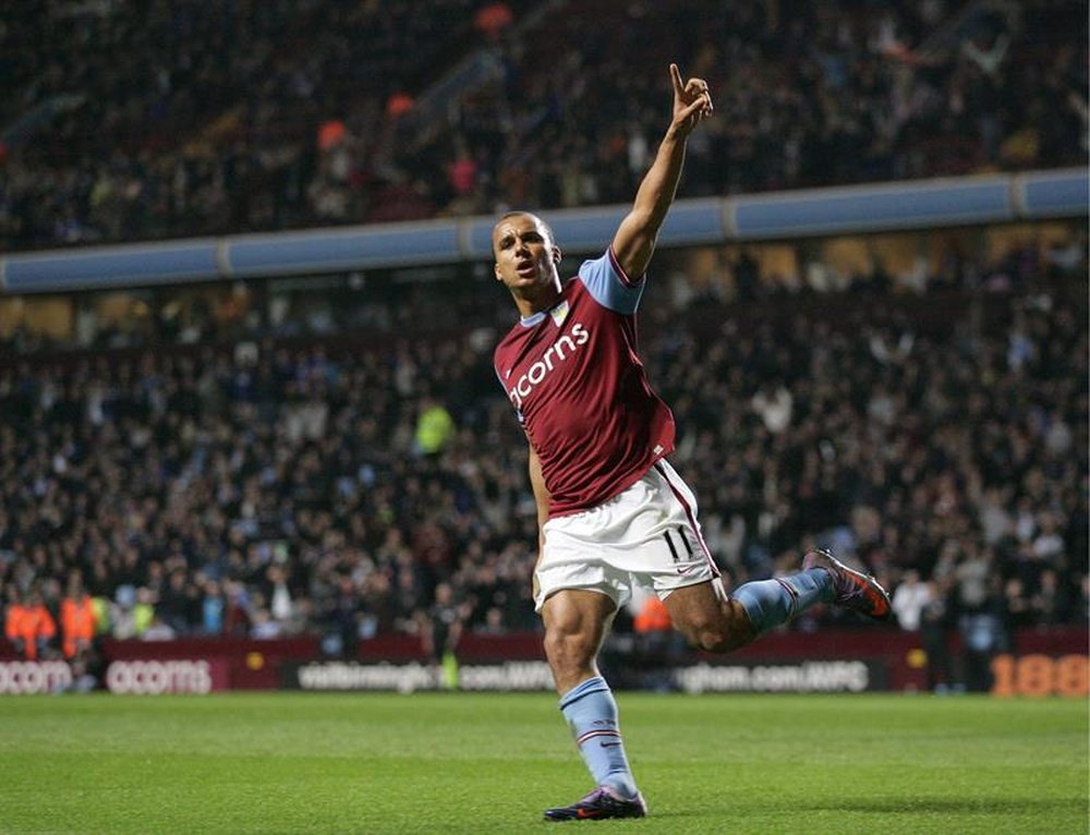 Gabriel Agbonlahor saldrá este verano del Aston Villa. EFE/Archivo