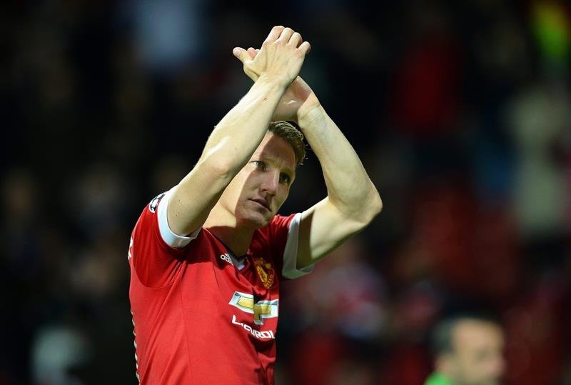 Le joueur de Manchester United Bastian Schweinsteiger. EFE