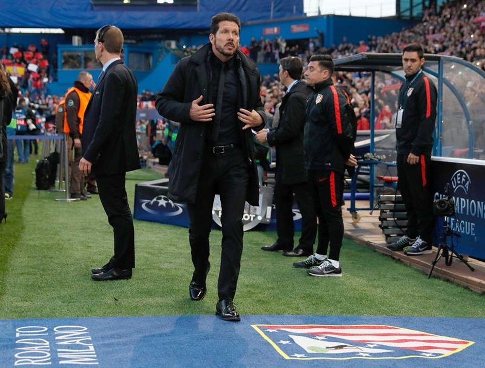 Simeone ya eliminó al Barcelona en cuartos en el curso 2013-14. EFE