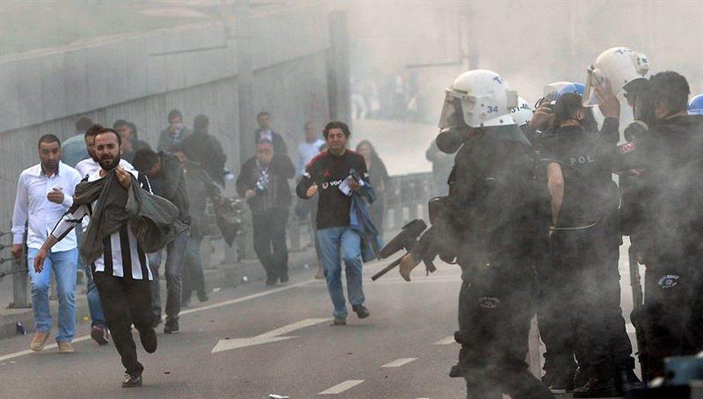 Turkish fan violence has been hitting the headlines recently. EFE/EPA