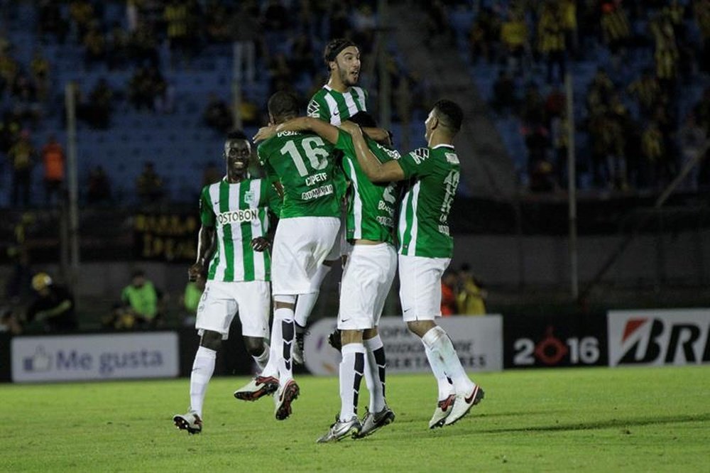 El cuadro verde Medellín pasó a cuartos de final en un partido marcado por la polémica. EFE/Archivo